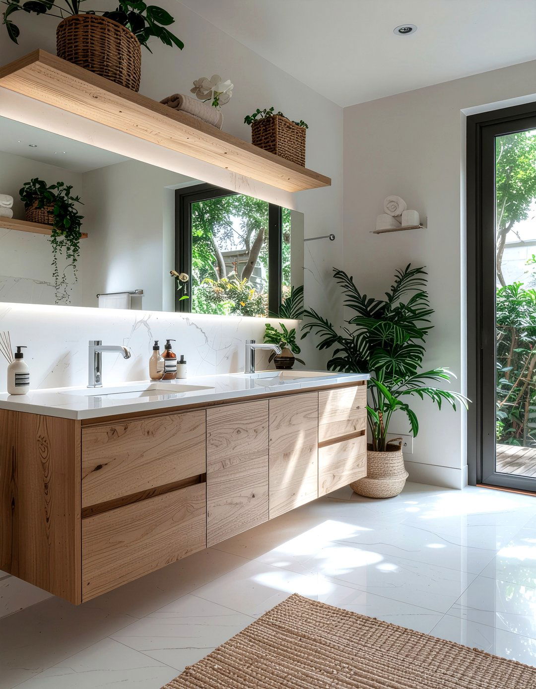 Wood And Marble Bathroom - 30 marble tile bathroom ideas