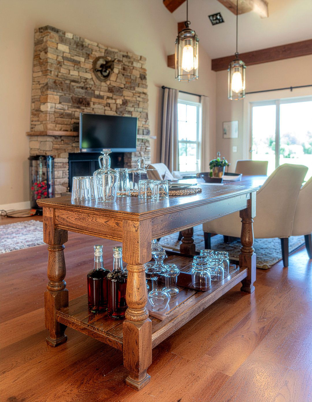 Wood Bar Cart - 30 dining room bar cart ideas