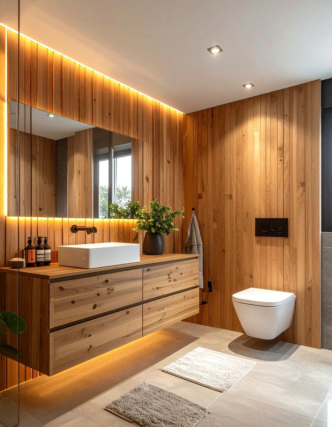 Wood Bathroom Accent - 30 top bathroom ideas