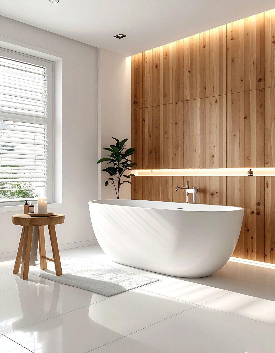Wood Bathroom Accent - 30 popular bathroom ideas