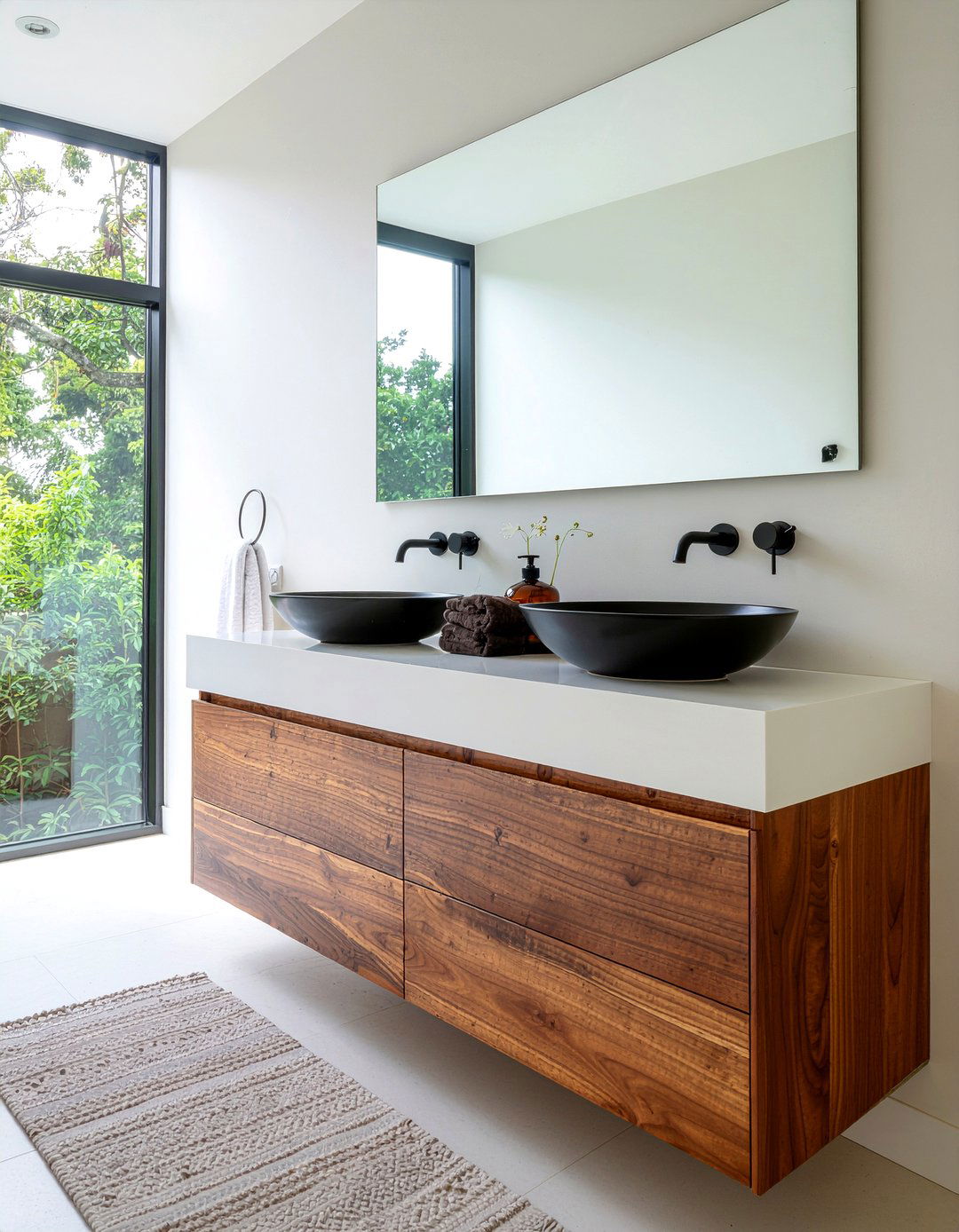 Wood Bathroom Vanity - 30 bathroom transformation ideas