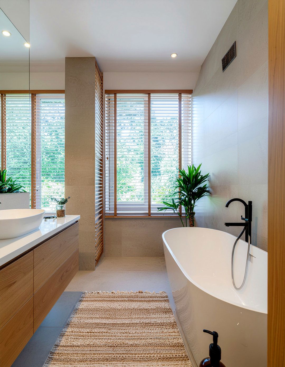 Wood Bathroom - 30 monochromatic bathroom ideas