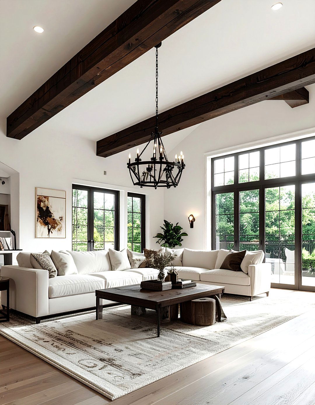 Wood Beam Ceiling - 30 parade of homes decor ideas