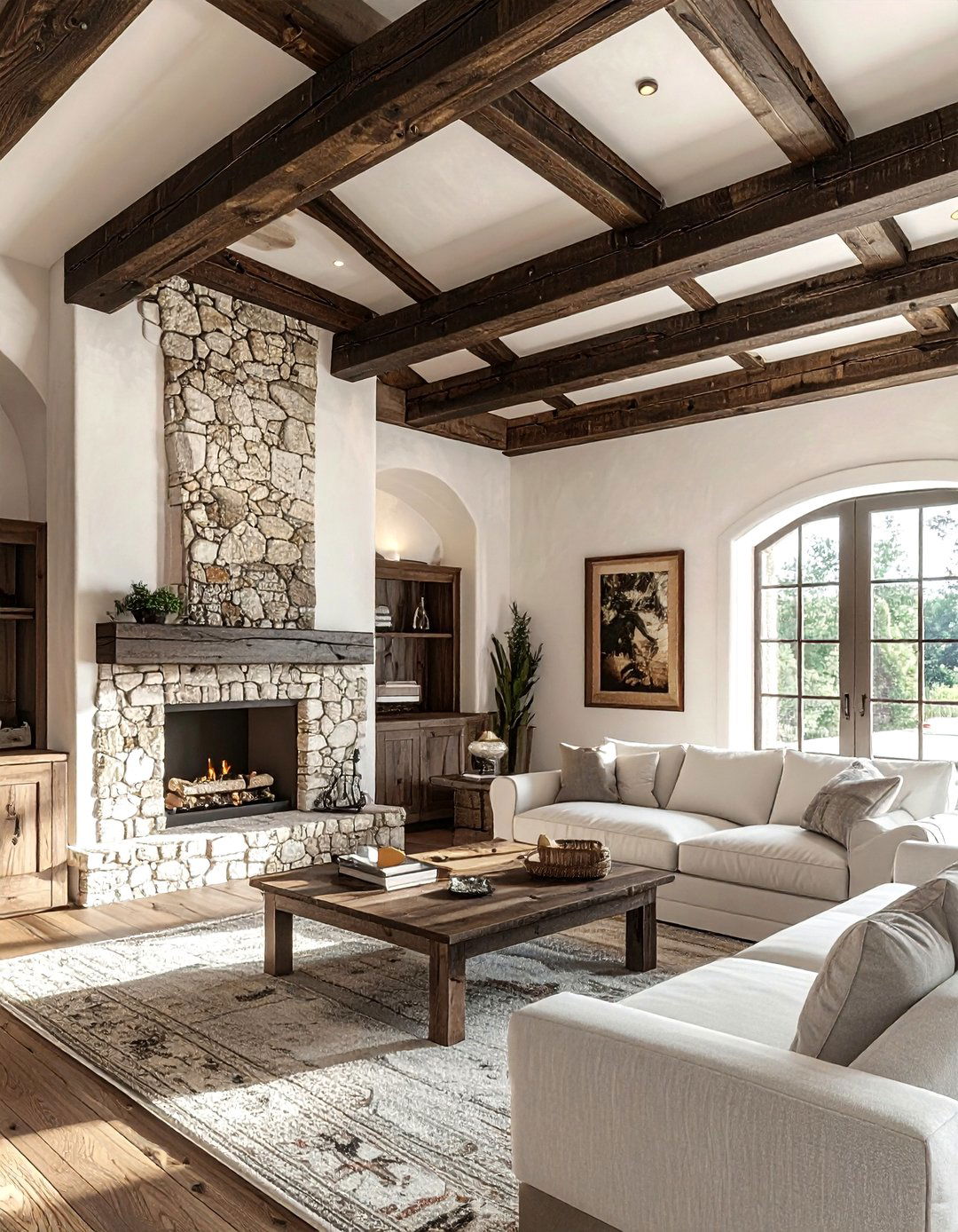 Wood Beam Groin Vault - 30 living room groin vault ideas