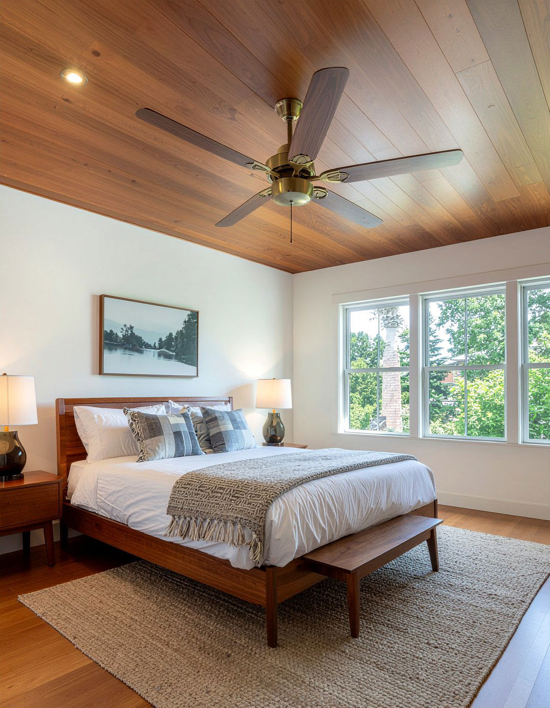 Wood Blade Ceiling Fan - 30 bedroom fans