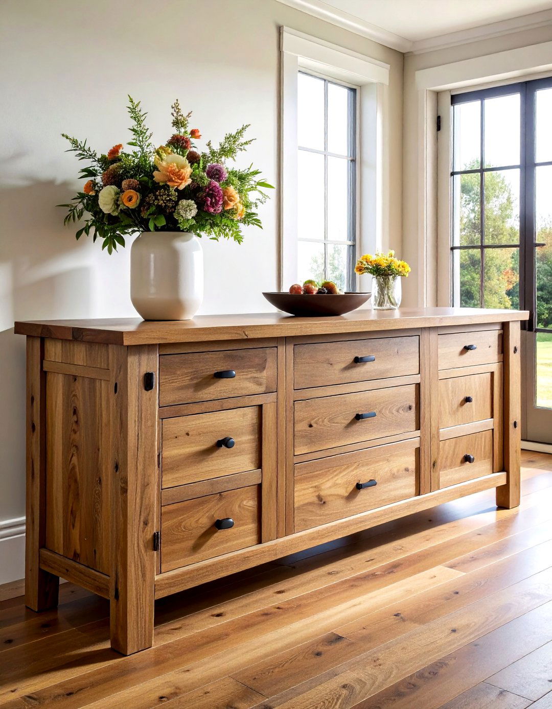 Wood Buffet - 30 dining room cabinet ideas