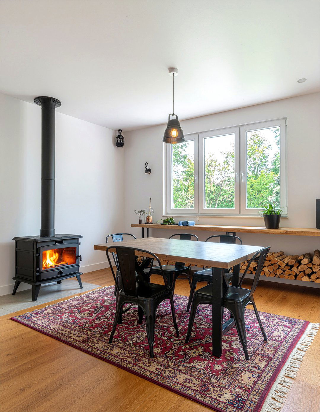 Wood Burning Stove Dining Room - 30 firelit dining room ideas