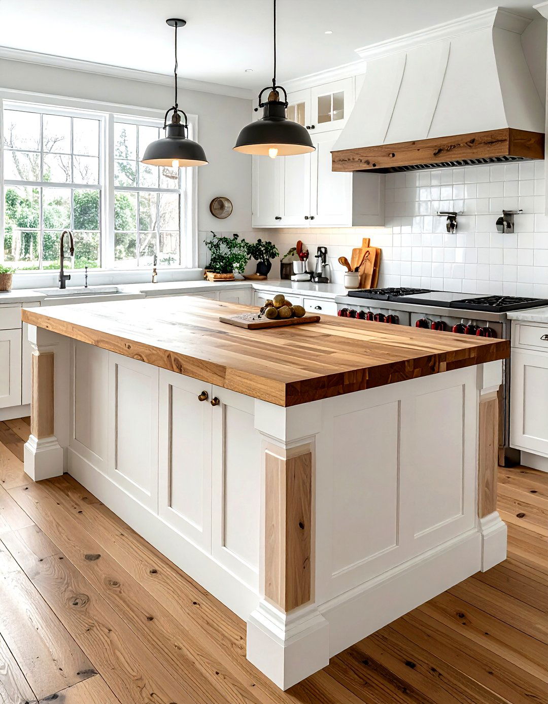 Wood Butcher Block Island - 30 kitchen bar ideas