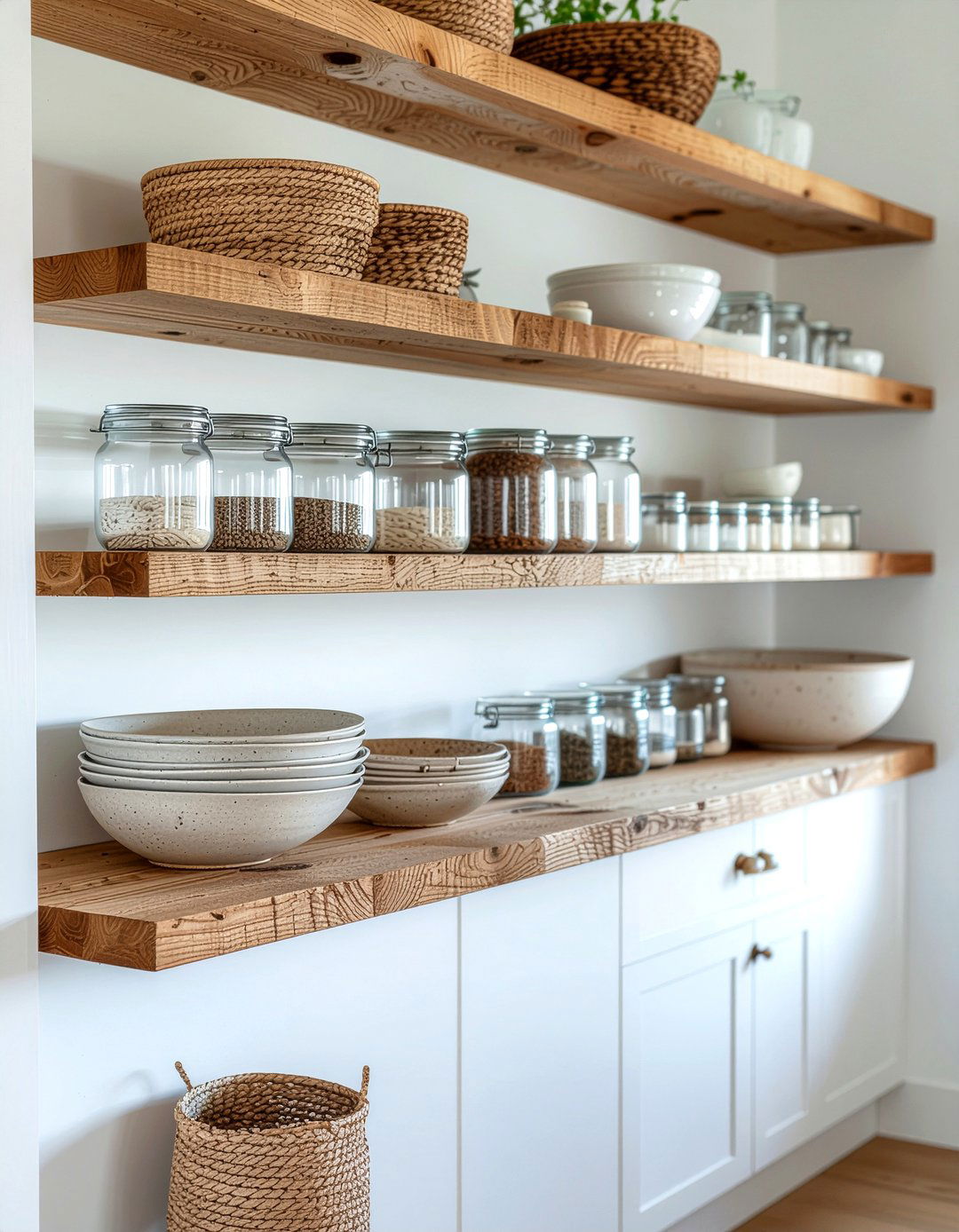 Wood Butler Pantry Shelves - 30 kitchen butler's pantry ideas