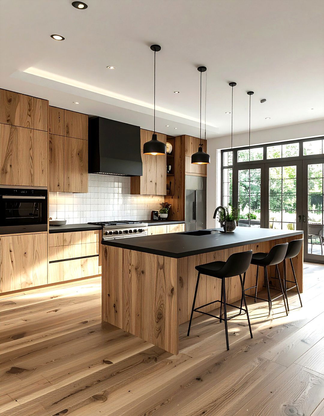 Wood Cabinet Kitchen - 30 brownstone kitchen ideas