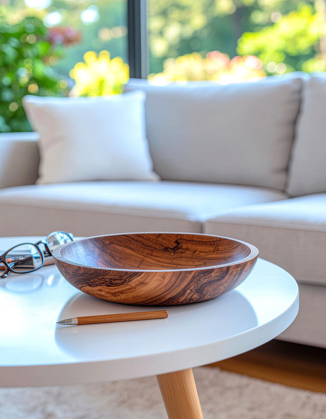 Wood Carved Catchall - 30 living room trinket dishes