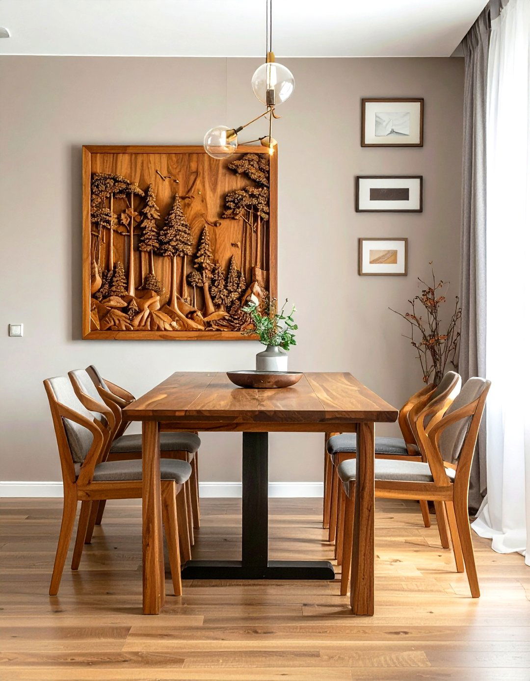 Wood Carving Wall Hanging - 30 Thai dining room ideas