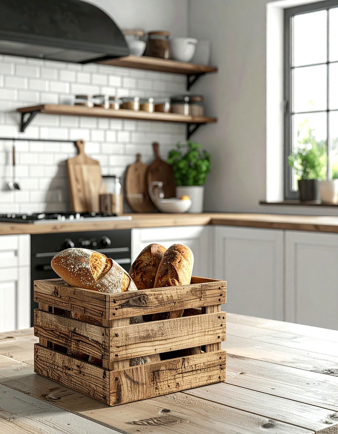 Wood Crate Basket - 30 storage basket ideas