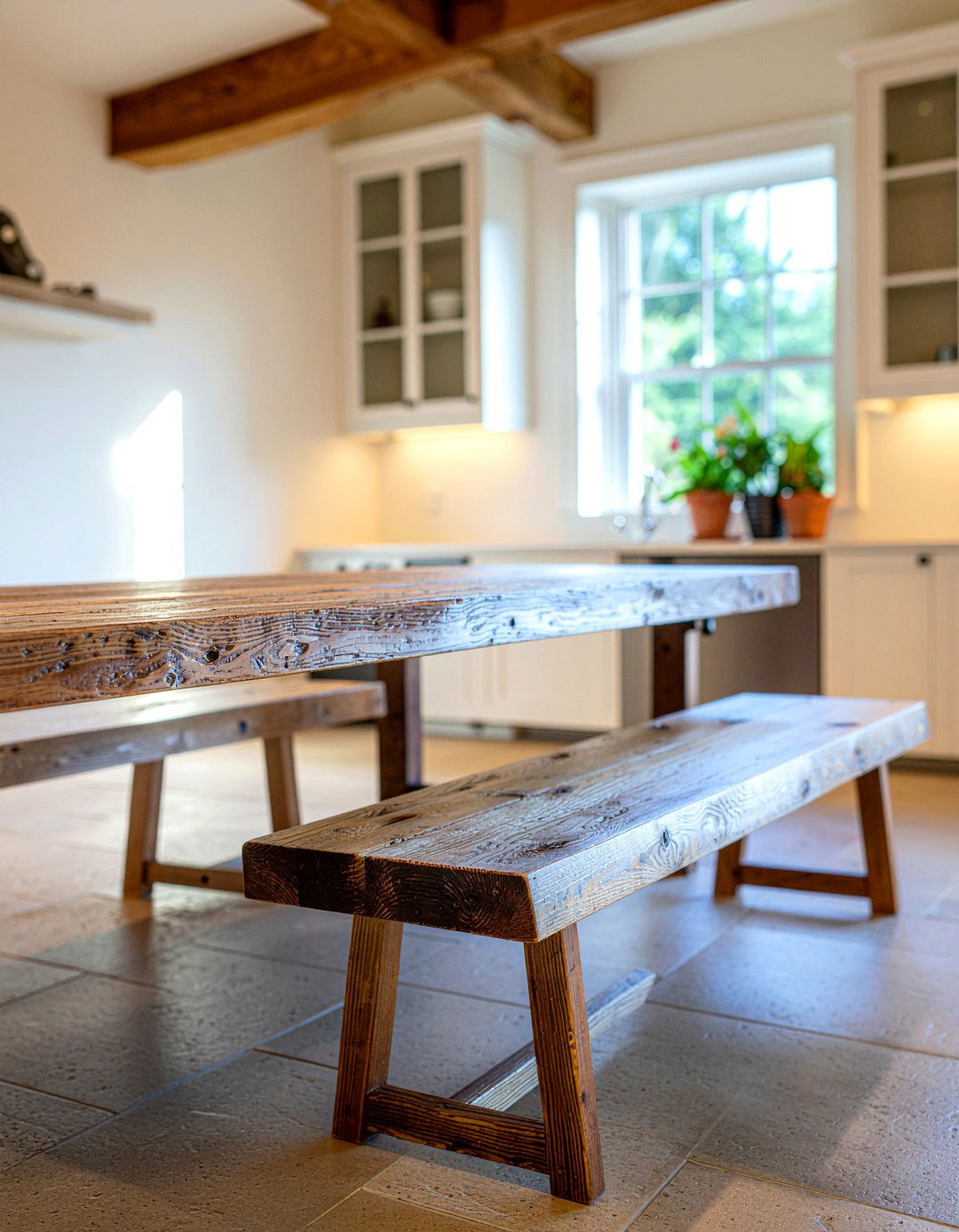 Wood Dining Bench - 30 kitchen bench seating ideas