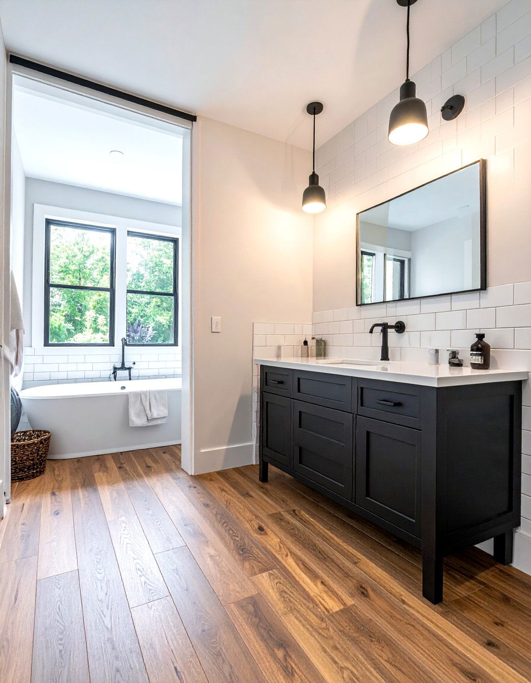 Wood Effect Vinyl - 30 bathroom vinyl flooring ideas