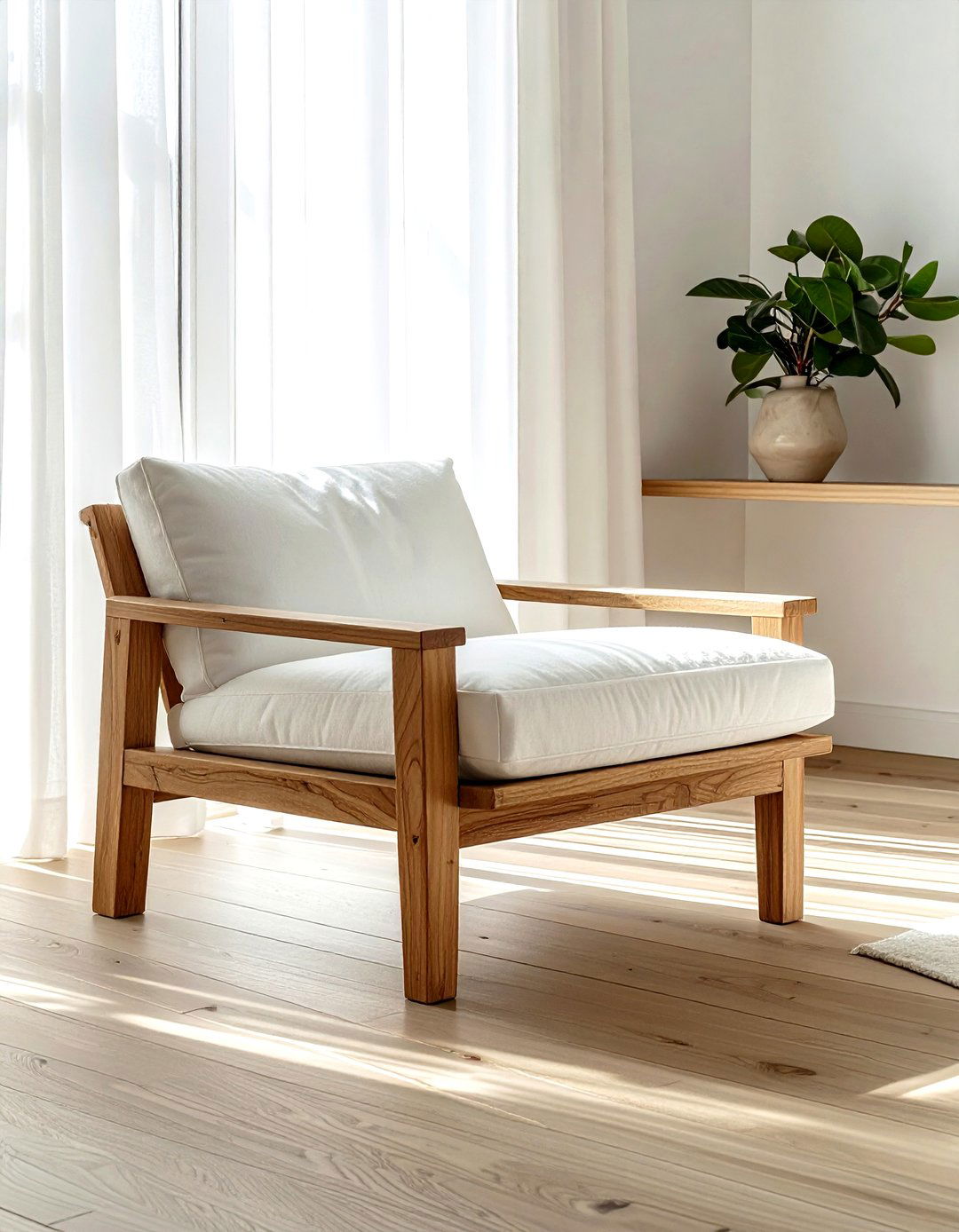 Wood Frame Slipper Chair - 30 living room slipper chair ideas