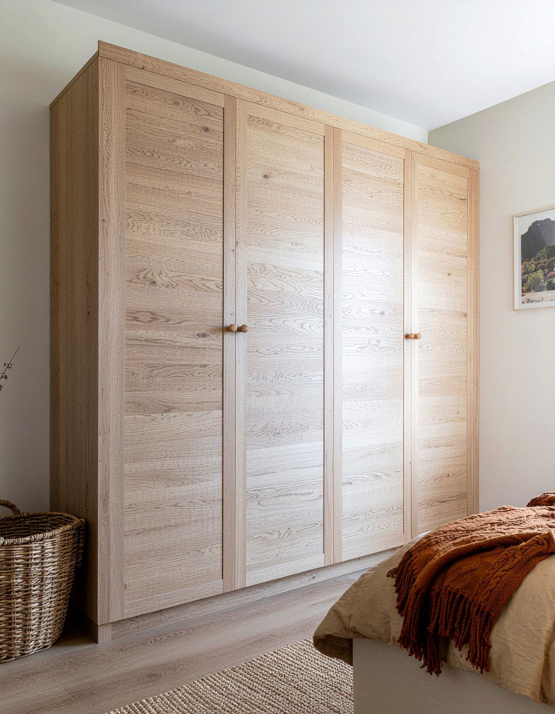 Wood Grain Bedroom Wardrobe - 30 bedroom built-in cabinets