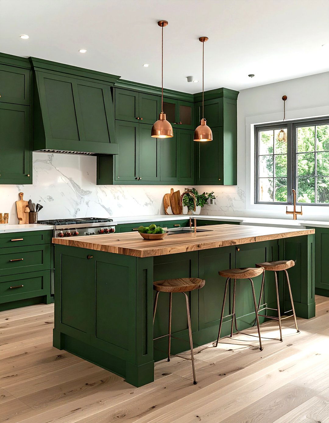 Wood Grain Kitchen - 30 solid surface countertop kitchen ideas