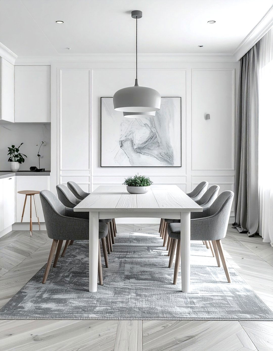 Wood Gray And White Dining Room - 30 gray and white dining room ideas