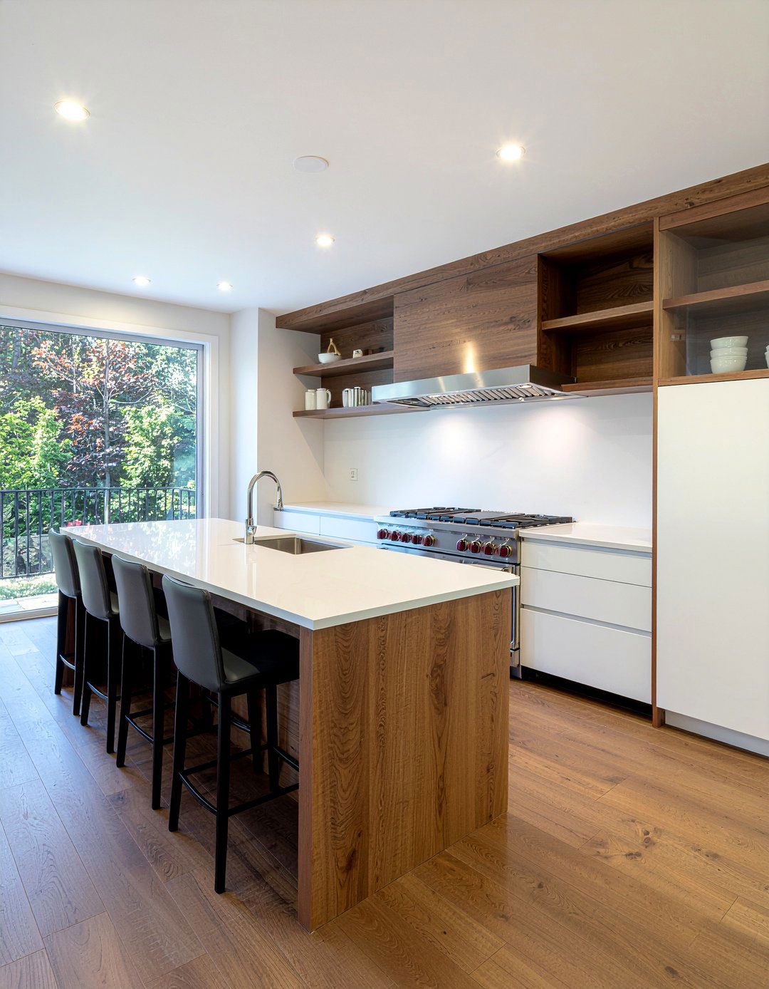 Wood Kitchen Cabinet Accents - 30 show home kitchen ideas