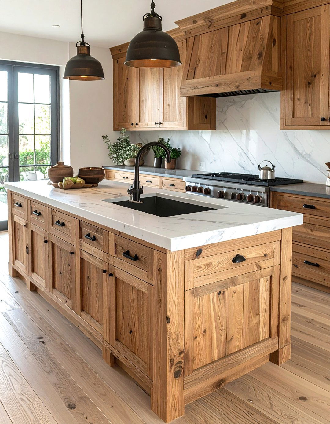 Wood Kitchen Island Vent - 30 downdraft vent kitchen ideas