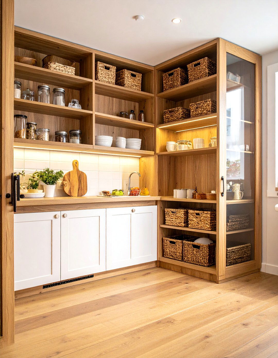 Wood Kitchen Pantry - 30 warm wood kitchen ideas