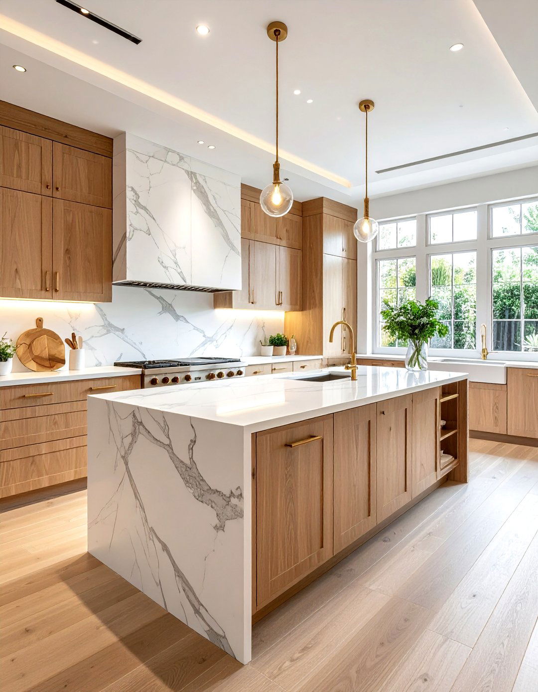 Wood Kitchen With Marble Countertops - 30 wood kitchen ideas