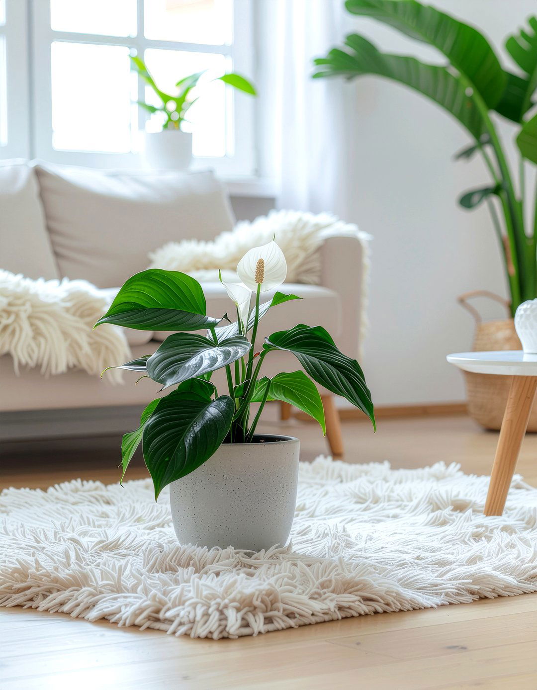 Wood Leg Planter - 30 living room planters