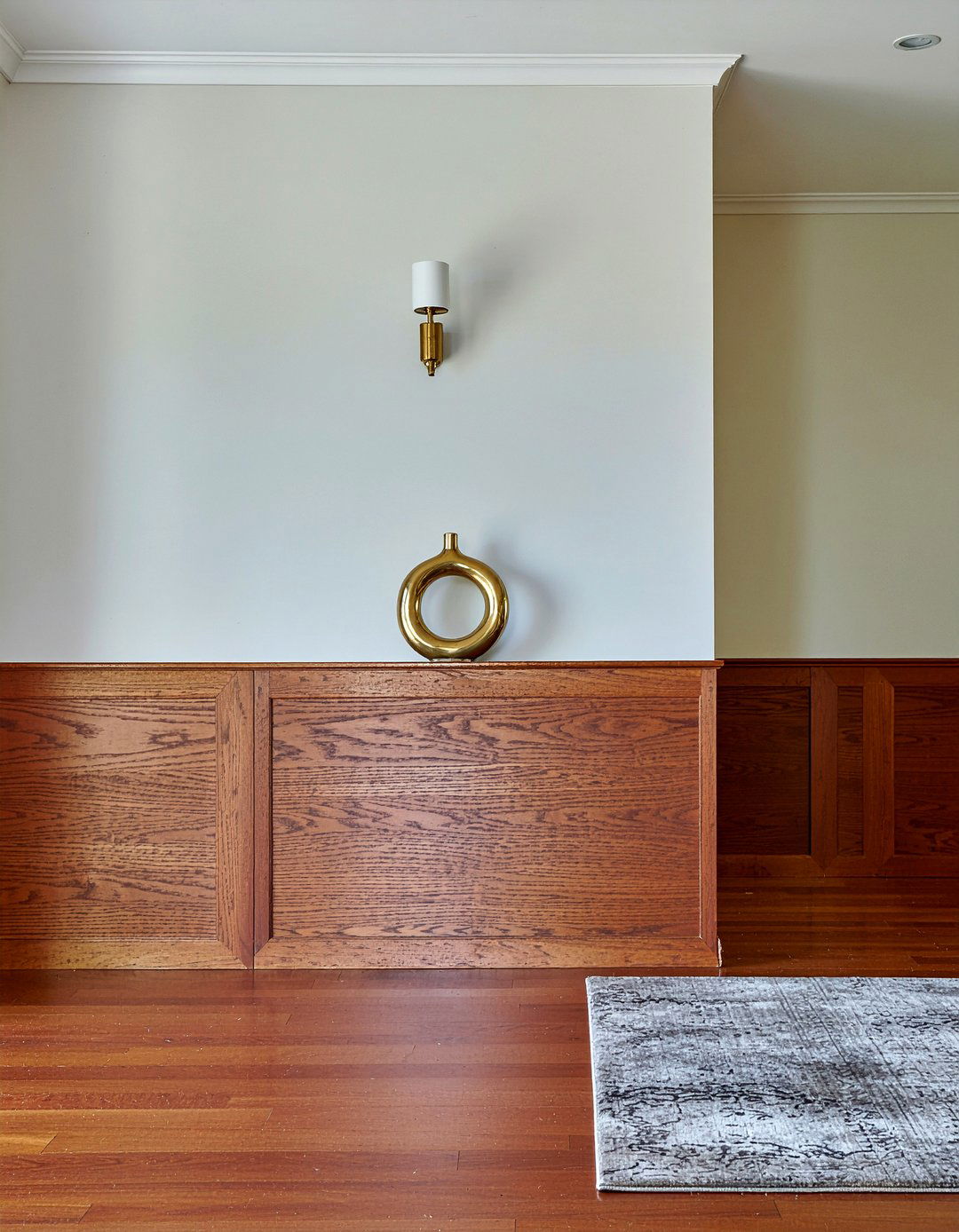 Wood Lined Wall Niche - 30 living room niche ideas