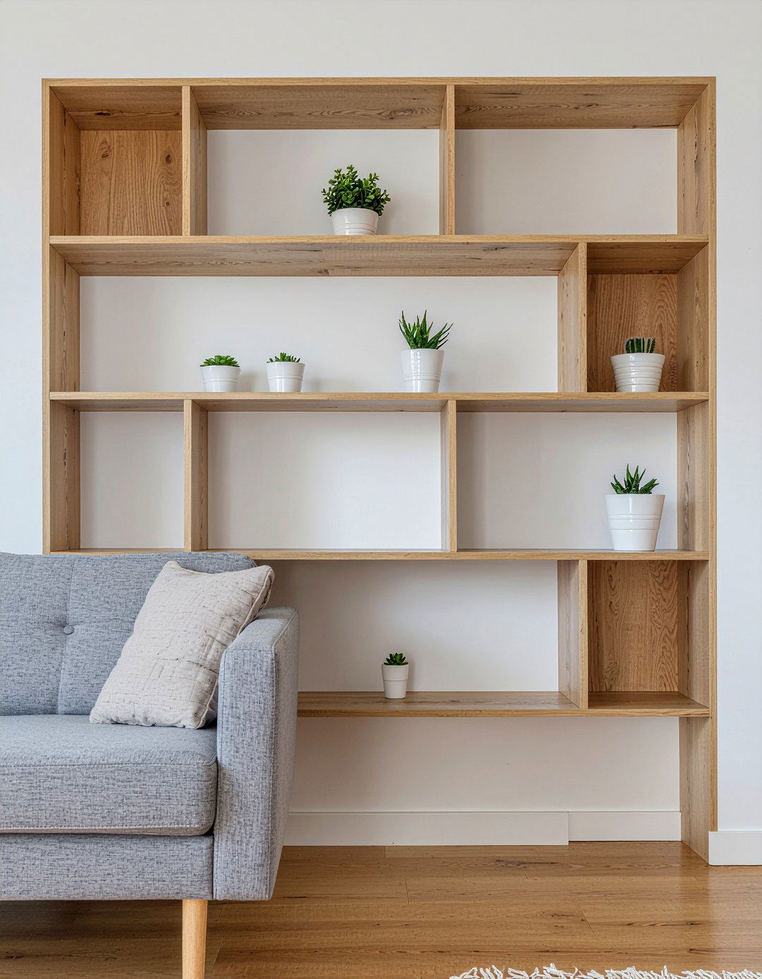 Wood Lined Wall Niche - 30 living room wall niches