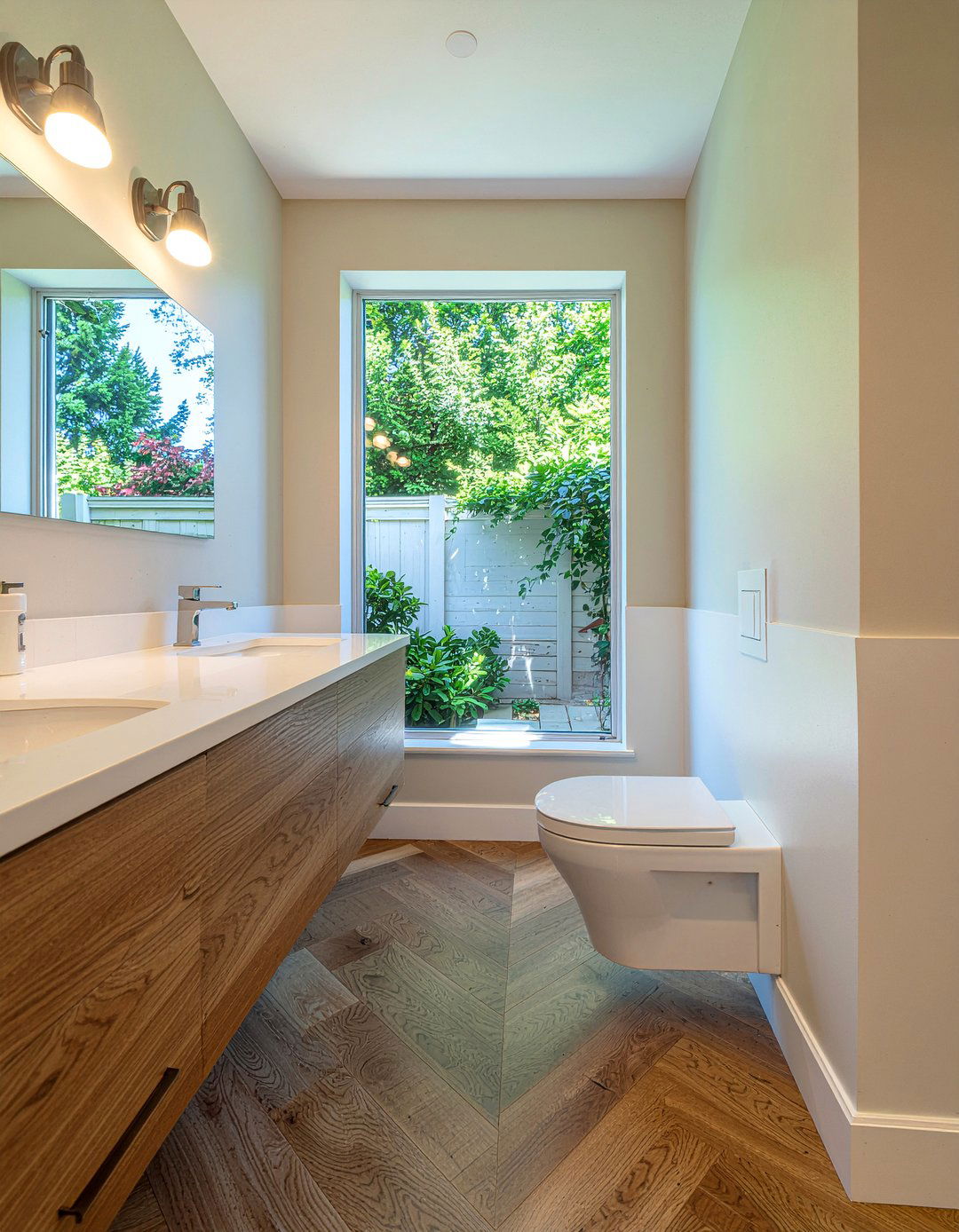 Wood Look Arabesque Tile - 30 arabesque tile bathroom ideas