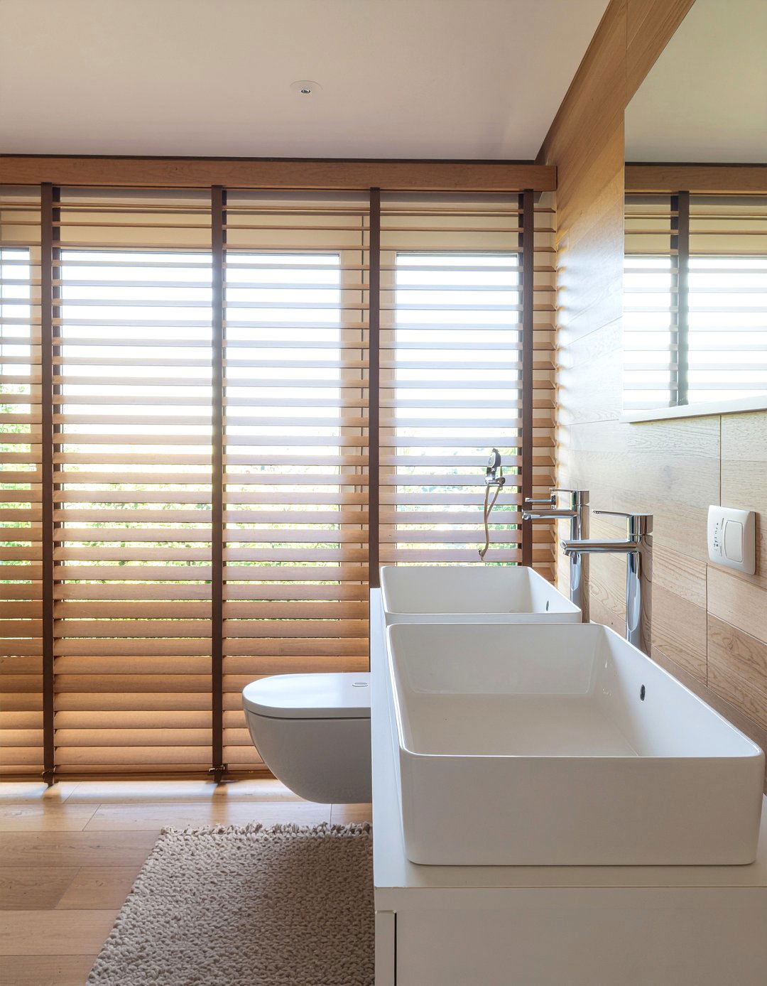 Wood Look Fluted Tile - 30 fluted tile bathroom ideas