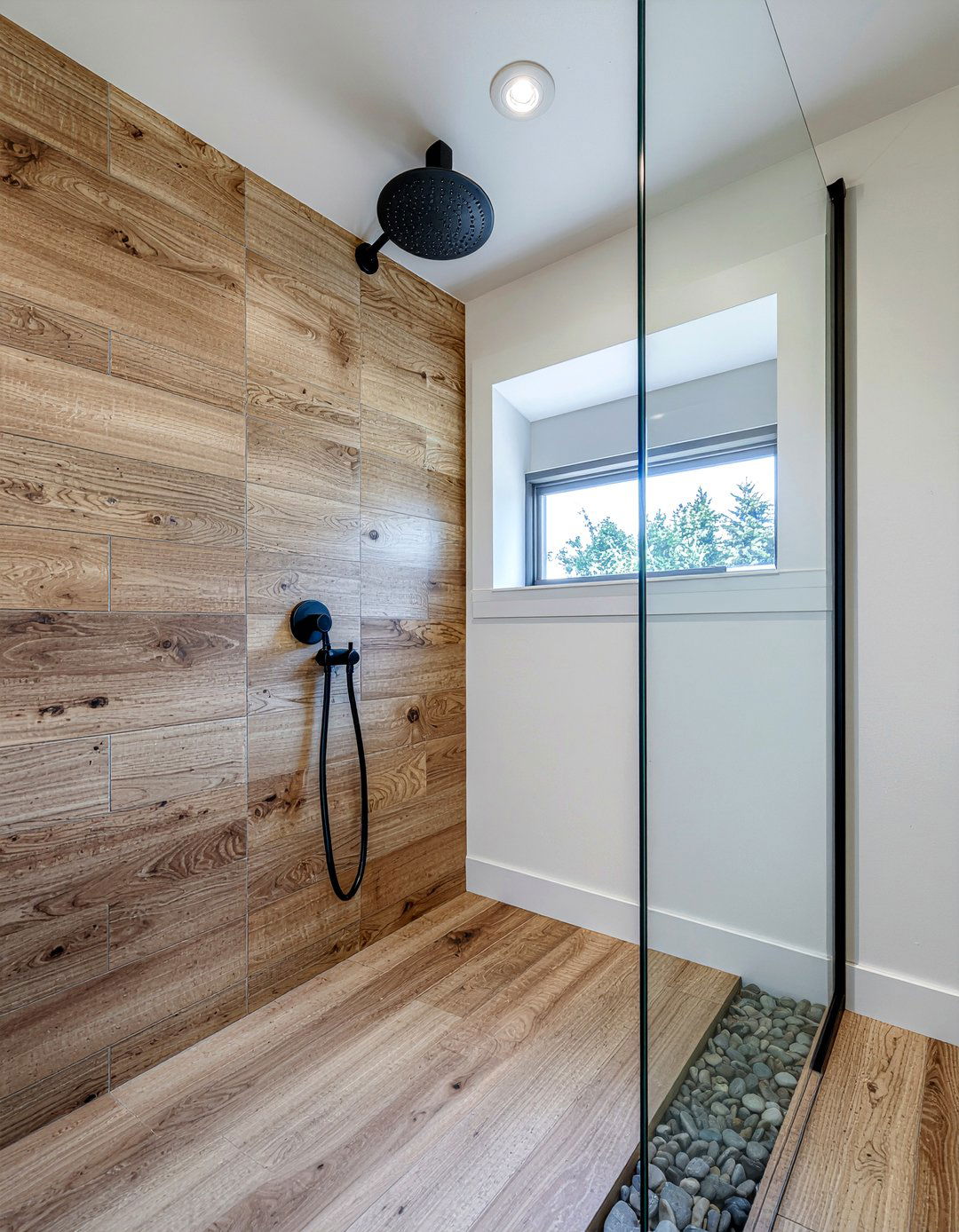 Wood Look Large Subway Tile - 30 large subway tile bathroom ideas