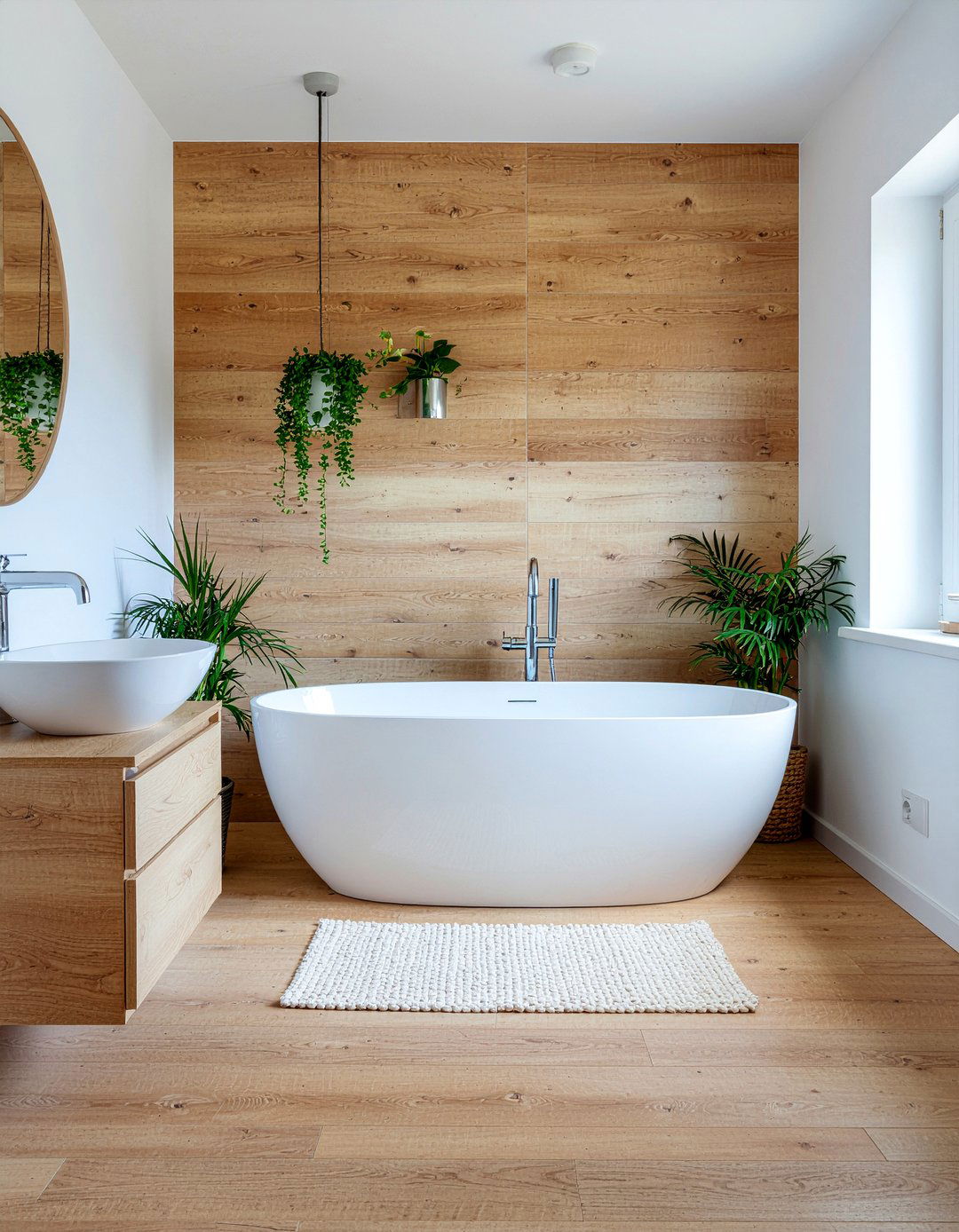 Wood Look Mosaic Tile - 30 mosaic tile bathroom ideas