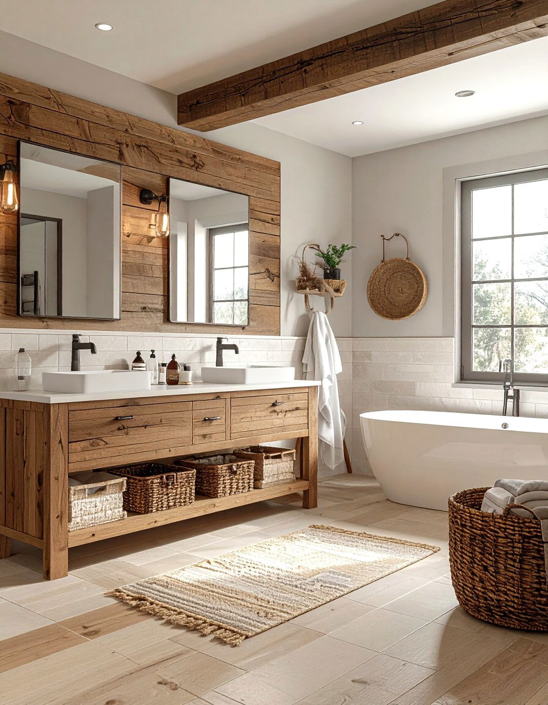 30 Porcelain Bathroom Ideas for a Clean and Classic Feel