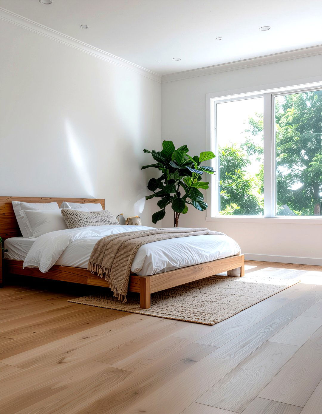 Wood Look Porcelain Tile - 30 bedroom tile ideas