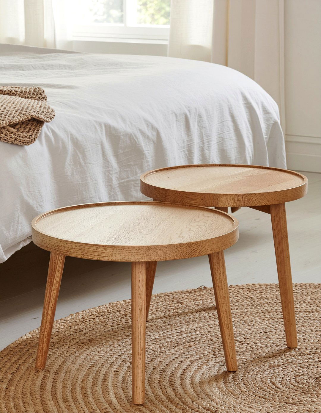 Wood Nesting Tables - 30 bedroom nesting tables