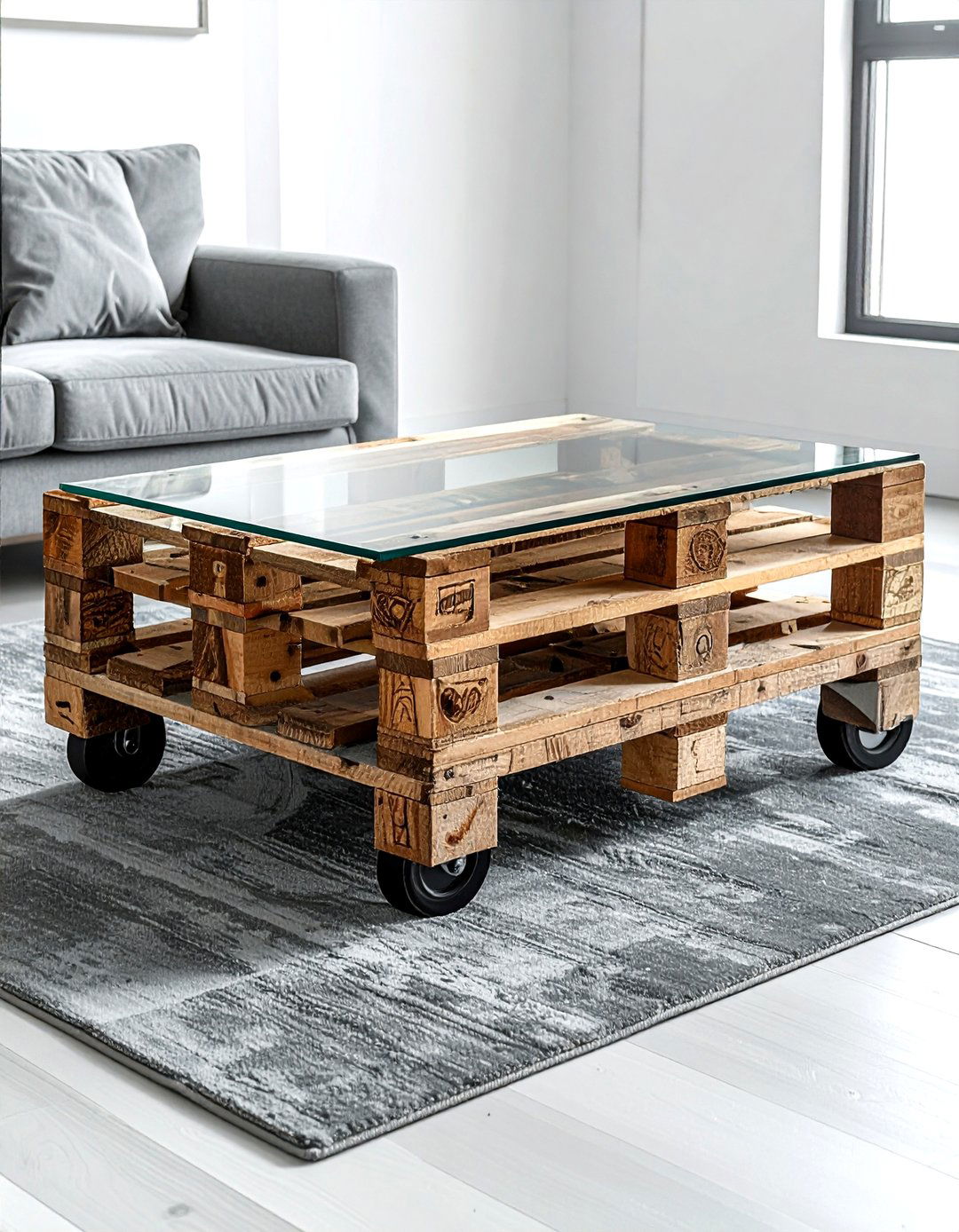 Wood Pallet Coffee Table - 30 upcycled decor ideas