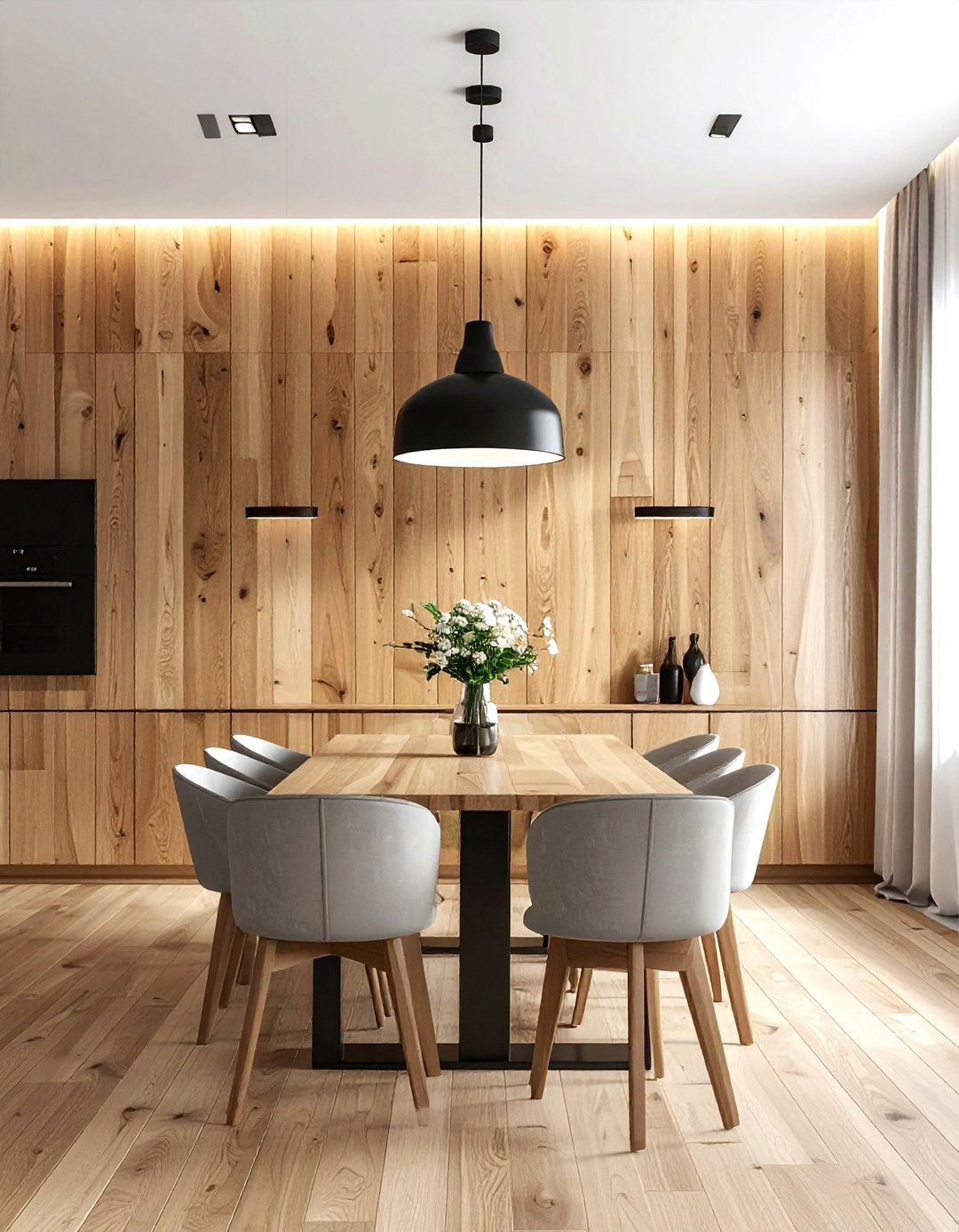 Wood Panel Dining Room - 30 standout dining room ideas