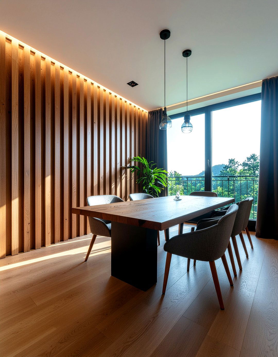 Wood Paneled Dining Room - 30 dining room charm ideas