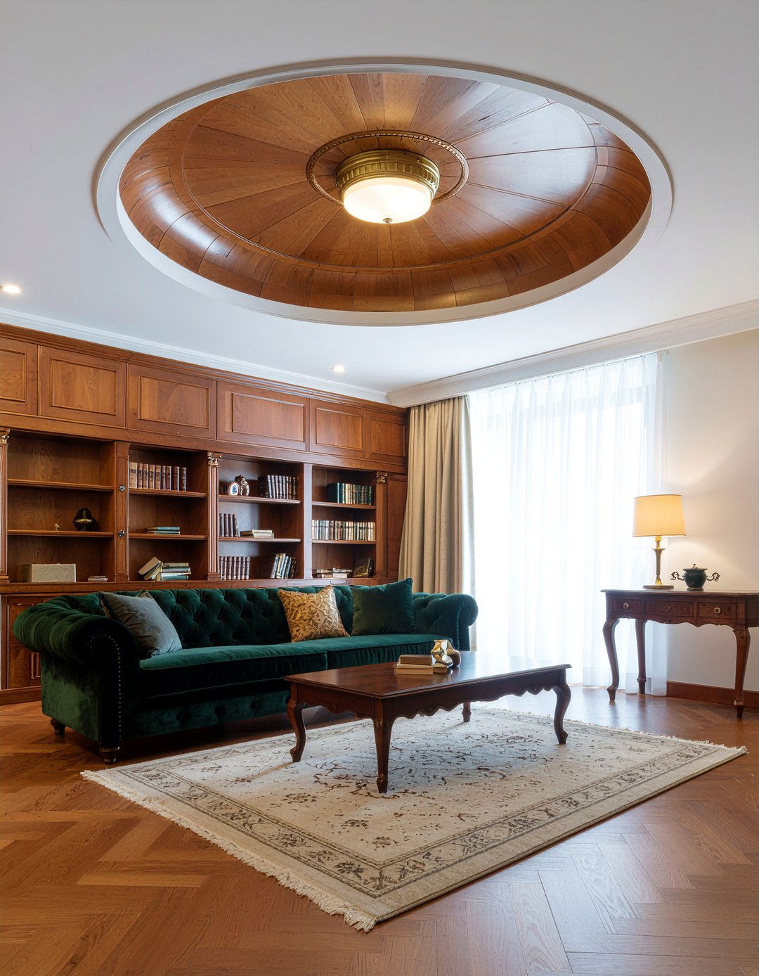 Wood Paneled Dome - 30 living room dome ceiling ideas