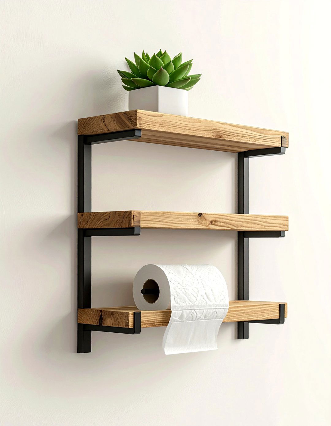 Wood Shelf Toilet Paper Holder - 30 toilet paper holder ideas
