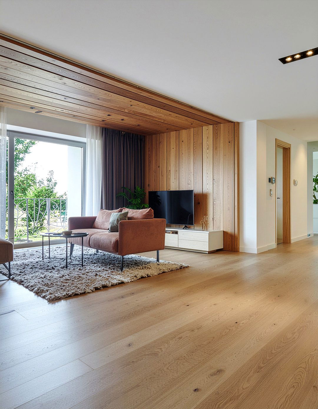 Wood Slat Partition - 30 living room room dividers