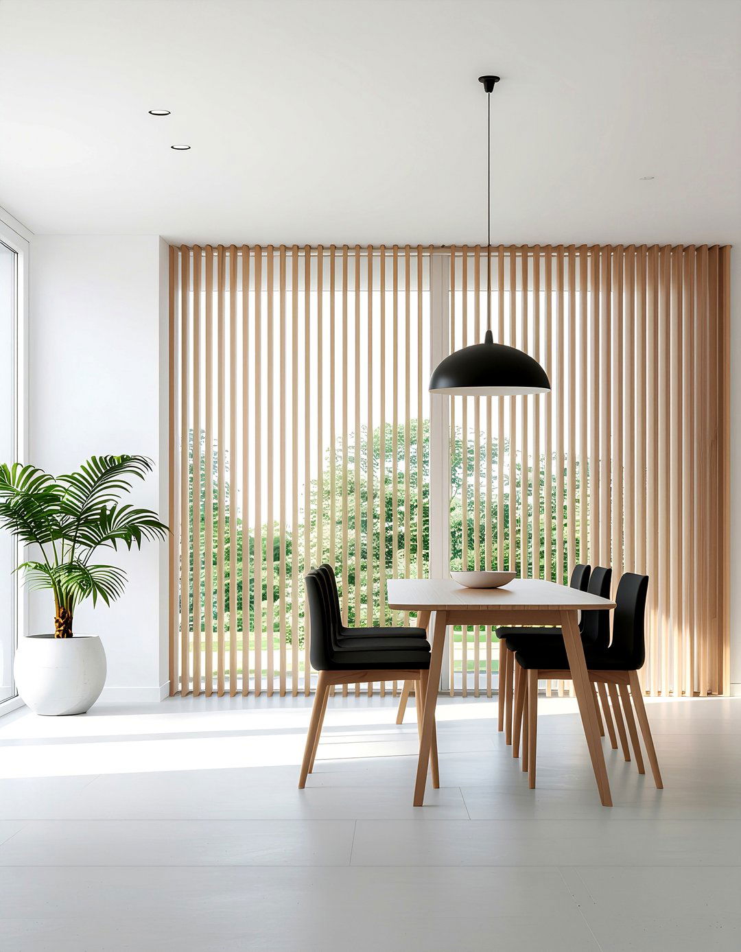 Wood Slat Wall - 30 DIY dining room decor ideas