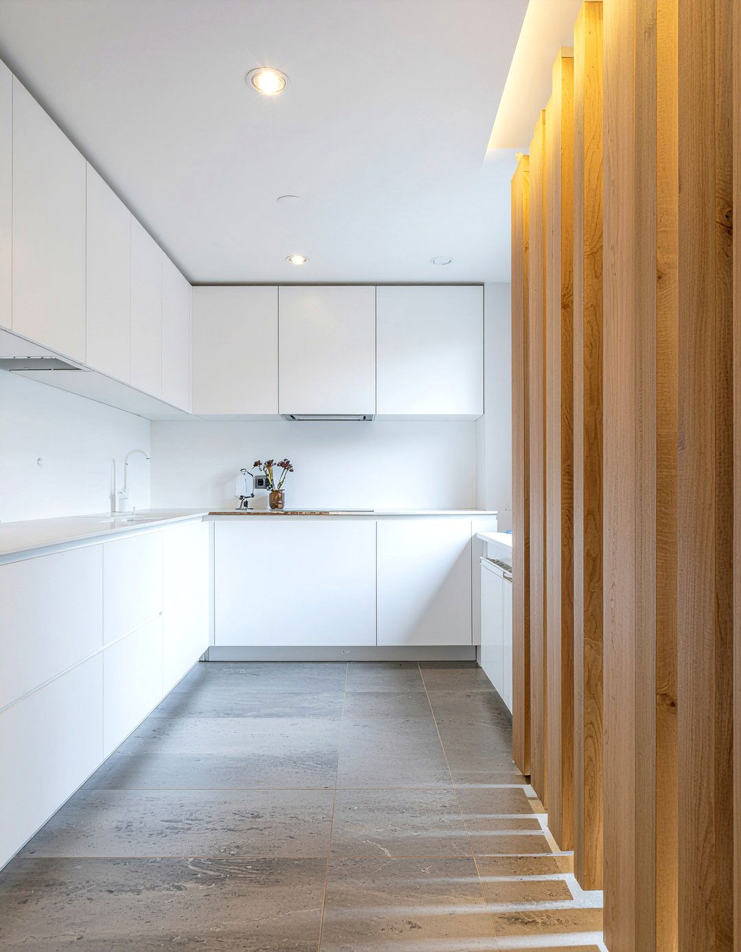 Wood Slat Wall - 30 kitchen feature wall ideas