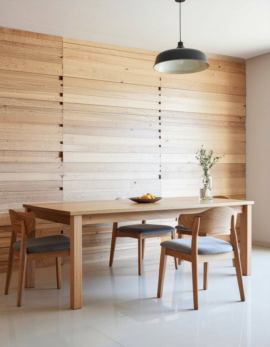Wood Slat Wall Paneling - 30 dining room entertaining ideas