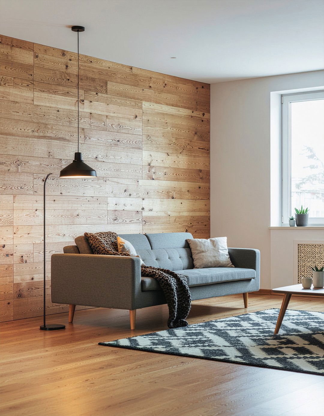 Wood Slat Wallpaper - 30 living room minimalist wallpapers