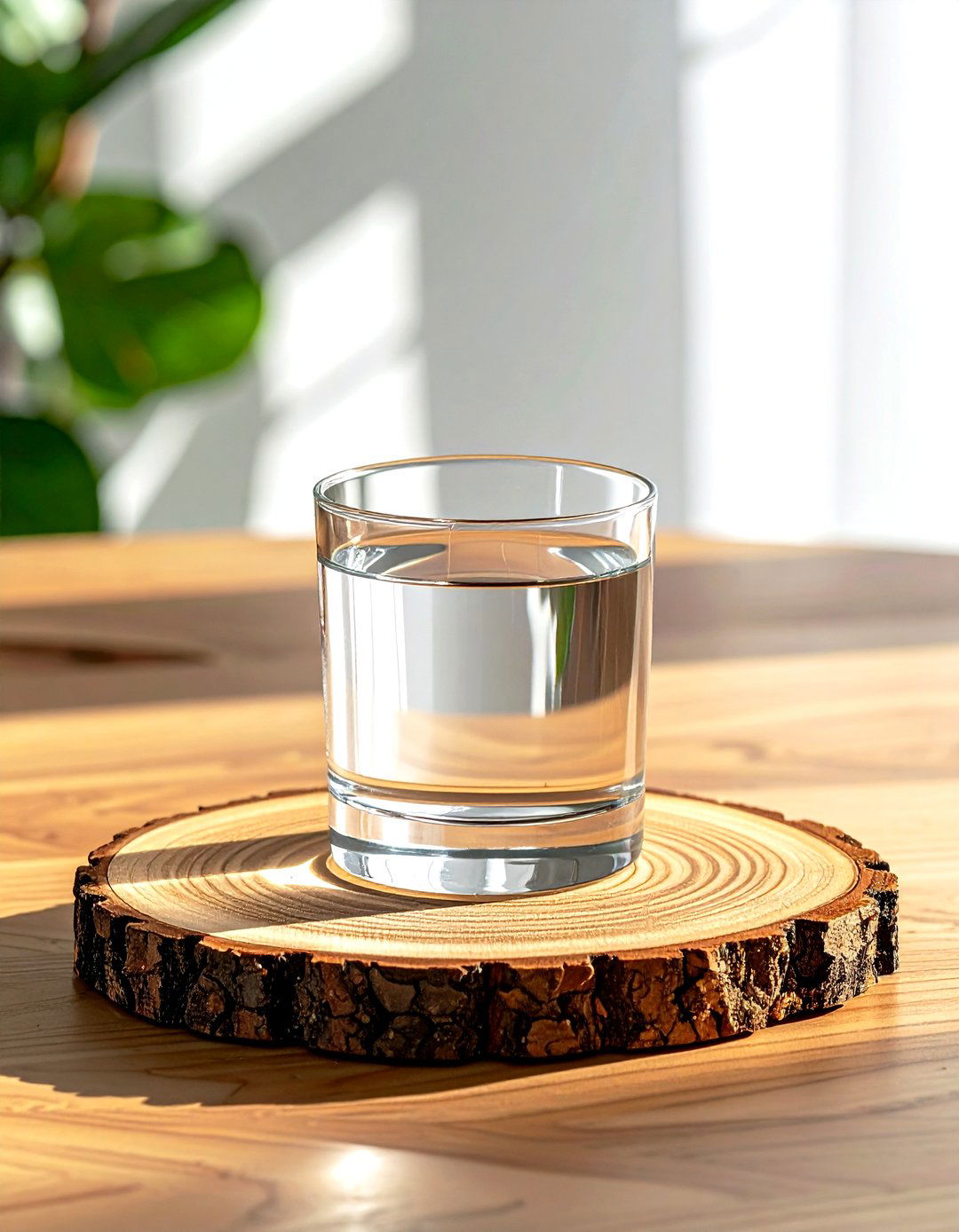 Wood Slice Coaster - 30 woodland dining room ideas