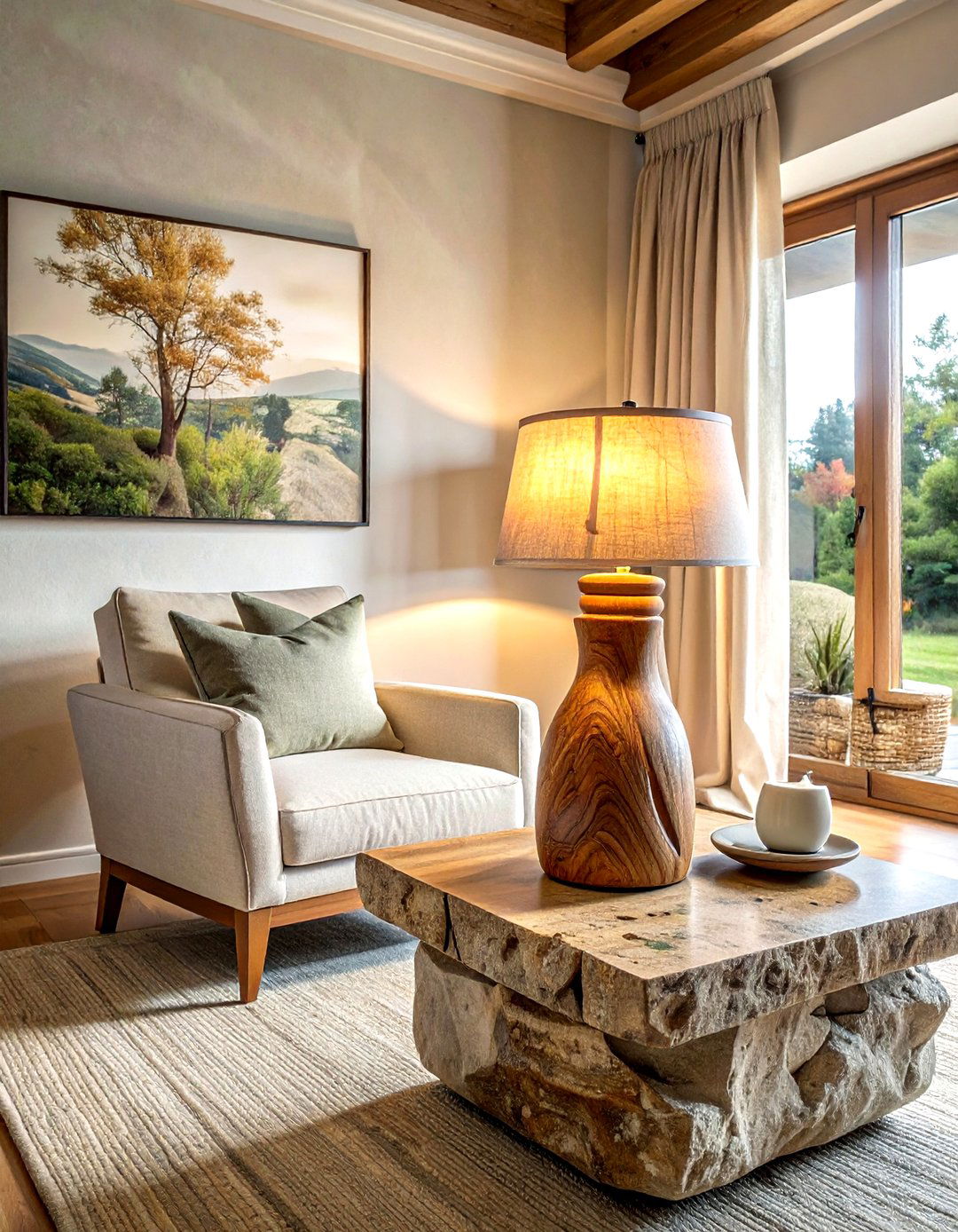 Wood Table Lamp - 30 living room table lamps