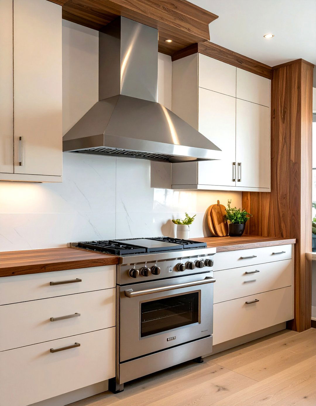 Wood Trim Stainless Hood - 30 stainless hood kitchen ideas